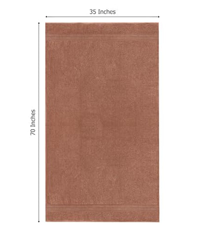 COTTON CRAFT Soft Giant Bath Sheet - 2 Pack 100% Cotton Mocha Bath Towel | Oversized Extra Large 35x70 inches Luxurious 600 GSM Super Soft Absorbent Quick Dry Bathroom Shower Hotel Spa Towel Sheet - color: Mocha - 2 Pack Bath Sheet