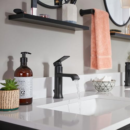 Moen Genta LX Pressure Balancing Eco-Performance Modern Shower Trim with Showerhead and Lever Handle, Posi-Temp Valve Required, Matte Black, T2472EPBL - color: Matte Black, size: (Pack of 1)