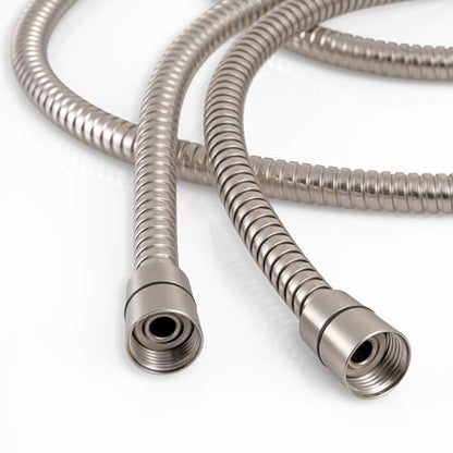 GwernKB Shower Hose,79In Long Stainless Steel Hose for Handheld Shower Head | Brushed Nickel,Extension for Bidet Sprayer,Leak-proof,with Steel Insert,Durable & Flexible,Bathroom Attachment Replacement - color: Brushed Nickel