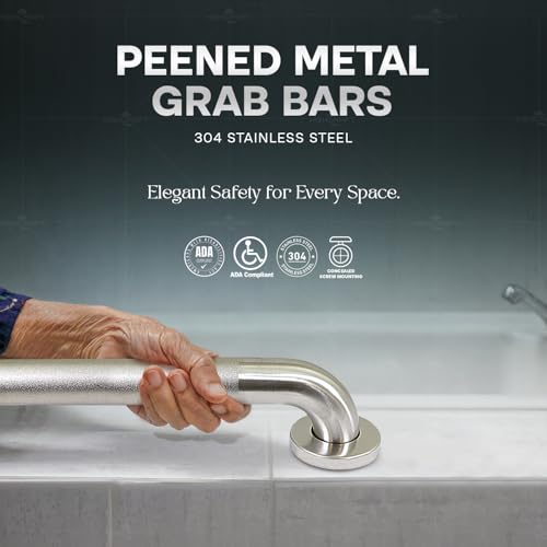 Highcraft Grab Bar for Bathtubs and Showers, Anti Slip Shower Grab Bars for Seniors and Elderly, Safety Bar for Bathroom 36" x 1.5" ADA Compliant Grab Bar, Heavy Duty Stainless Steel Shower Handle - size: 36 inches