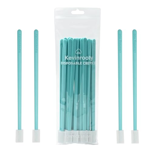 20PCS Crevice Cleaning Brush Tool Kit, Disposable Toilet Brush & Seat Cleaner (Blue)