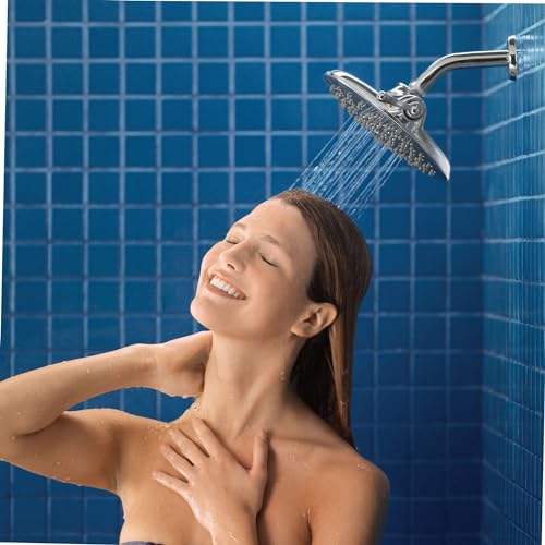 Moen Velocity Chrome Two-Function Rainshower 8-Inch Shower Head with Immersion Technology for a High-Pressure Rinse, S6320 - color: Chrome, style: Basic