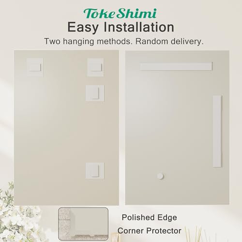 48x24 Frameless Bathroom Mirror, Vanity Bathroom Mirror for Wall Shatterproof Modern Rectangle Mirrors for Bedroom, Living Room, Entryway, Home Gym, Entryway - size: 24"L x 48"W, style: Frameless
