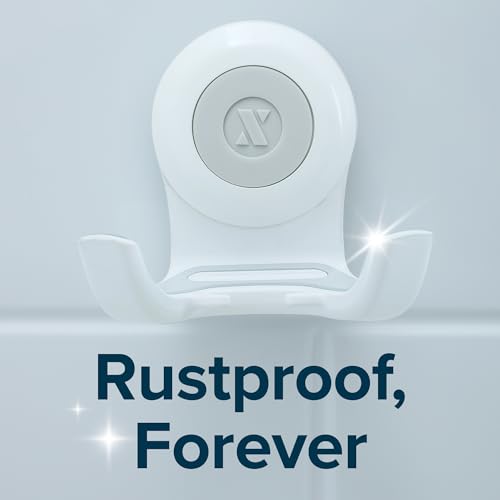 SlipX Solutions Power Lock Suction Cup Hook, Razor Holder & Phone Cradle (Perfect for Shower & Mirror, Holds 11 lbs, 2 Pack)