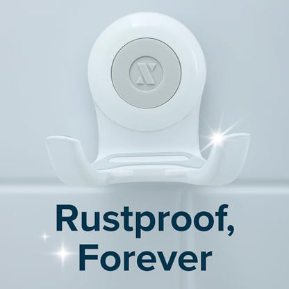 SlipX Solutions Power Lock Suction Cup Hook, Razor Holder & Phone Cradle (Perfect for Shower & Mirror, Holds 11 lbs, 2 Pack)