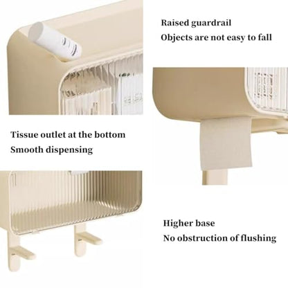 Over The Toilet Storage Shelf - Wall Mounted Organizer, Punch-Free Bathroom & Kitchen Rack, Space-Saving Above Toilet Solution for Home Storage & Bedroom Organization