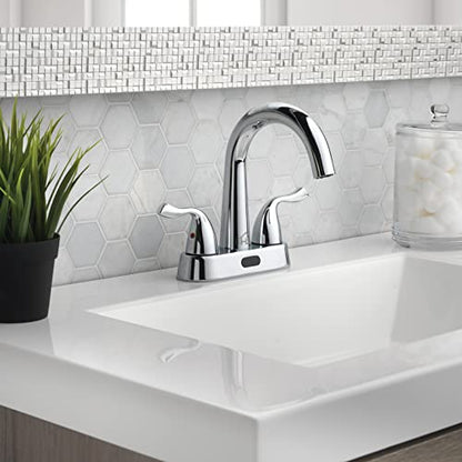 Homewerks 26-B423S-HW Two-Handle 4" Centerset Touchless Chrome Bathroom Faucet - color: Chrome