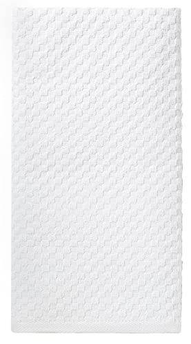 COTTON CRAFT Amazing Kitchen Towel - 12 Pack 100% Cotton Waffle Terry Towel | White - 16x28 inch Euro Café Waffle Weave Dish Towels - Soft Absorbent Quick Dry Low Lint Reusable Pantry Bar Cleaning Cloth - color: White, size: 12 Pack