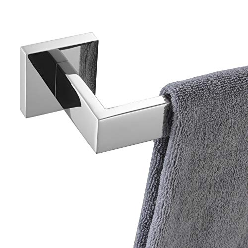 KOKOSIRI 20-Inch Single Towel Bar, Bathroom Kitchen Towel Holder, Wall Mounted SUS304 Stainless Steel Towel Rack, Polished Chrome, B4003CH-L20 - color: Polished Chrome, size: 20-Inch