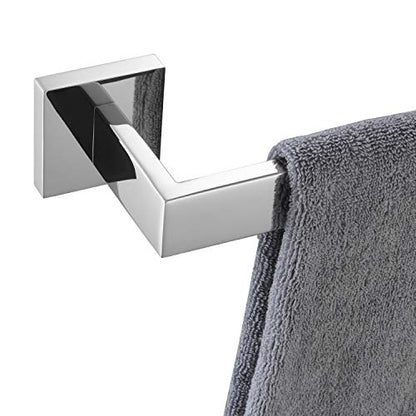KOKOSIRI 24-Inch Single Towel Bar, Bathroom Kitchen Towel Holder, Wall Mounted SUS304 Stainless Steel Towel Rack, Polished Chrome, B4003CH-L24 - color: Polished Chrome, size: 24-Inch