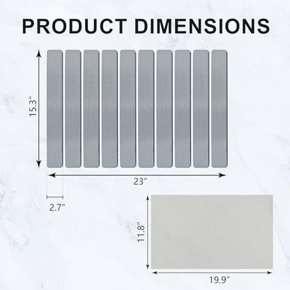 Large Stone Dish Drying Mat for Kitchen Counter, 24"×16" Quick Dry Collapsible Diatomaceous Earth Mat – Super Absorbent Foldable Drying Pad for Dishes (Light Gray, 23.2" x 15.4") - color: Light Gray
