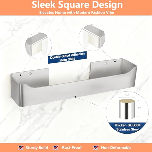 Self Adhesive Hand Towel Holder/Towel Ring,Stainless Steel Hand Towel Bar Rustproof Stick on Wall-Towel Rack for Bathroom/Kitchen (1, Brushed Nickel, 9 Inch) - color: Brushed Nickel