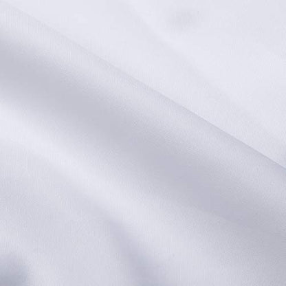 72 x 78 Washable Shower Curtain Liner Bathroom Waterproof Fabric Cloth Polyester (Best Hotel Quality Friendly) with Curved Plastic Hooks Set - Long, Pure White - color: Pure White, size: 72"W x 78"L (Pack of 1)