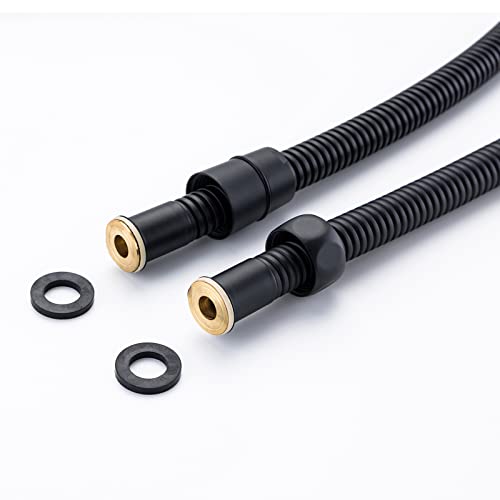 Brass Shower Slide Bar Matte Black Hand Shower Head with Slide Bar and Hose, Wall Mount Handheld Shower Wand Holder, Height Adjustable Sliding Bar, Pt003