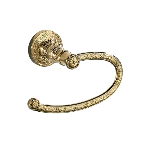 Vintage Style Gold Toilet Roll Paper Holder Retro Tissue Holder Wall Mounted Bathroom Hardware - color: Antique Gold-toilet Paper Holder