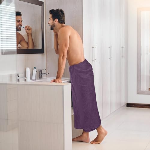 Utopia Towels Extra Large Bath Sheets, 2 Pack, 35x70 in, Cotton, Plum | Soft Lightweight Ring Spun Cotton Shower Towel Set - Highly Absorbent, Quick-Drying, Extra Large Bath Sheets, Durable - color: Plum