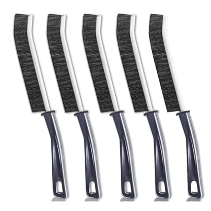 5PCS Hard Bristle Crevice Cleaning Brush, Multifunctional Crevice Cleaning Tool, Gap Cleaning Brush, Crevices Cleaning Brushes for Tight Narrow Spaces, Grout Lines, Sink, Toilet, Household Use
