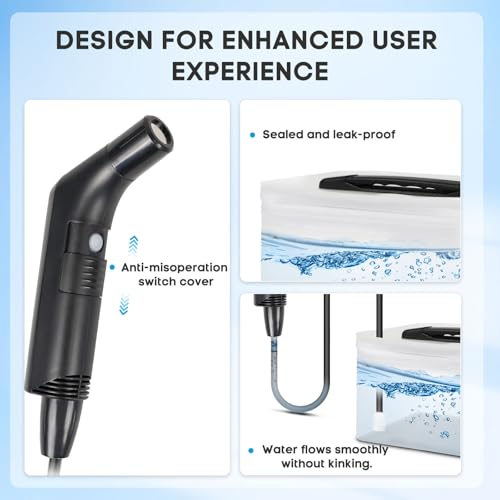 Portable Travel Electric Bidet Sprayer, Jamini Rechargeable Handheld Bidet Kit for Personal Cleaning, 2.3L Water Tank with Dual Pressure Settings for Baby Care, Postpartum, Camping HDDSC-01
