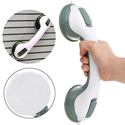 Handrail Bathroom Bathroom Grip Handle Show Tub Suction Cups Grab Bar Handle Support Strong Mount Grab Bar Support 2pcs 12'' Inch
