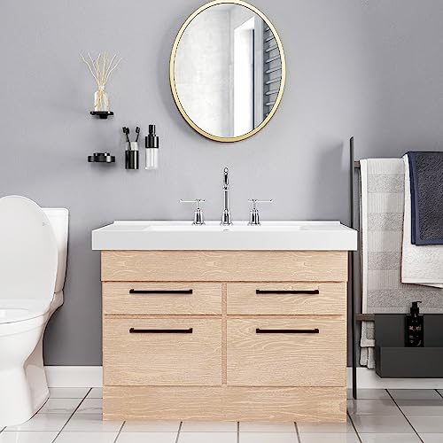 Classical 8 inch Bathroom Faucet, Bathroom faucets for Sink 3 Holes, Widespread Brushed Nickel Bathroom Faucet with Pop Up Drain and cUPC Lead-Free Hose (Chrome 1 Packs) - color: Chrome, size: 8 Inch