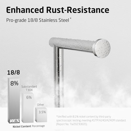 KES Toilet Paper Holder Stand with Modern Natural Marble Base | Freestanding Toilet Paper Tissue Roll Holder, SUS304 Stainless Steel Polished Finish, BPH284S1 - color: Polished Finish, size: 20.6"H