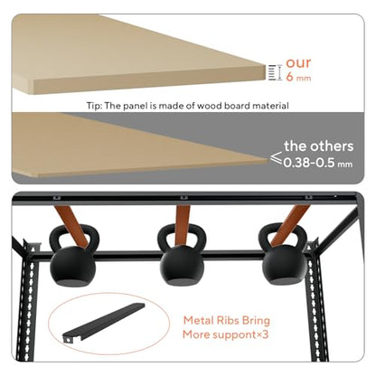 5 Tier Garage Shelving, Adjustable Heavy Duty Garage Shelves | 72 "H Metal Storage Shelves Unit for Basement,Warehouse,Pantry Kitchen - size: 72*55*24