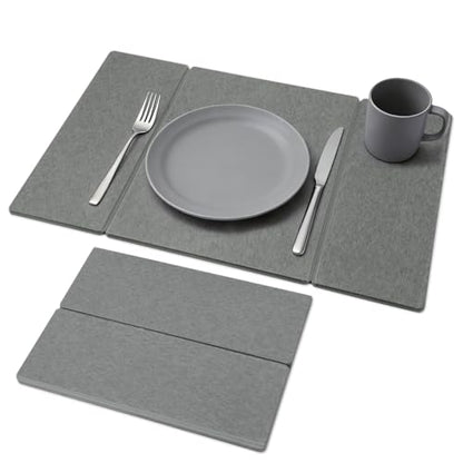 Stone Drying Mat for Kitchen Counter, Quick-Drying Dish Drying Mat | Foldable, Highly Absorbent, Suitable for Use In Kitchens and Bathrooms Stone Bath Mat, Size 23.6"×15.4" (Dark Gray)