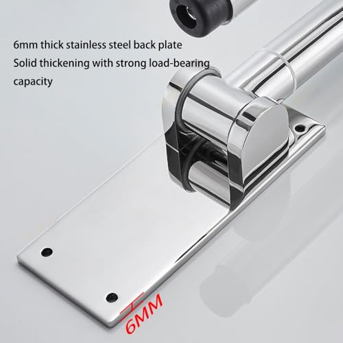 27.6 INCH Toilet Safety Rails, Disabled Flip-Up Bathroom Grab Bar, Toilet Handrails Hand Grips Handle Shower Assist Aid, Handicap Grab Bars for Elderly(Gray:White) - color: White