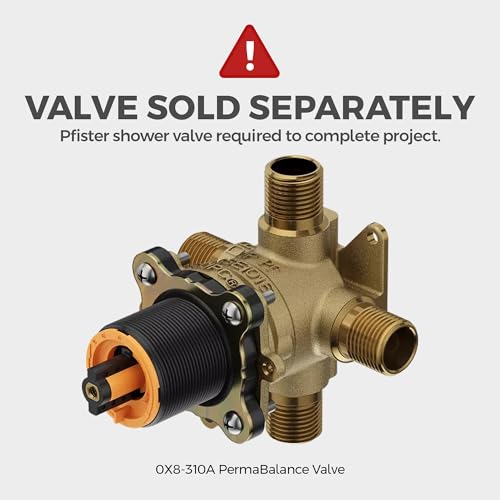 Pfister Northcott Tub & Shower Trim Kit (Valve Not Included), 1-Handle, Brushed Nickel Finish, LG898MGK - color: Brushed Nickel