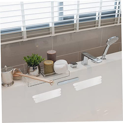 LABRIMP 12pcs Non Slip Tape Slip Strips for Bath Safety Shower Decor Splash Guard Bath Adhesive Stickers - size: 12 pcs