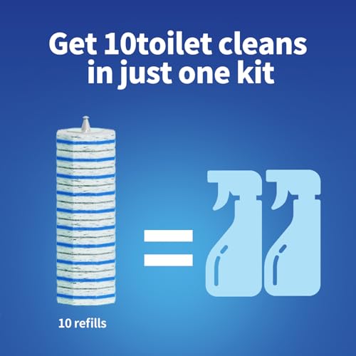 60pc Refills Disposable Toilet mats Brush Cleaning System, Toilet Cleaning Brush, 60 Replacement Brush Heads, No Handle or Base，Toliet Refills,Toilet Bowl Clean Refill Pads,Toilet Scrubber Refill - style: 60 refflls（Without handle）