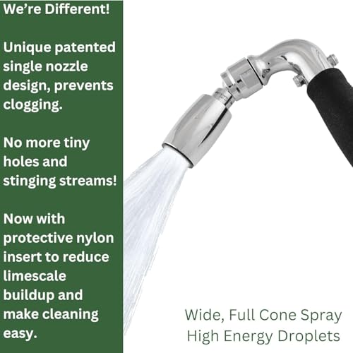 High Sierra® Solid Lead-Free Metal Handheld Shower Head, Trickle Valve, Includes 72” Flexible Stainless Steel Hose With Biofilm Resistant Silicone Inner Tube, Holder. Ultra Low Flow 1.25 GPM. Bronze - color: Oil Rubbed Bronze, size: 1.25 GPM