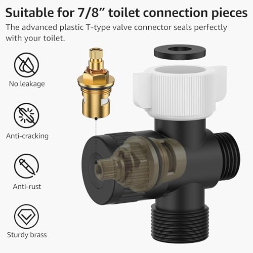 Handheld Bidet Sprayer for Toilet with Leakproof Hose Matte Black | Stainless Steel,Adjustable Water Pressure 2-Function Cloth Diaper Sprayer,Wall/Toilet Mount Jet Spray for Baby Seniors Wash - color: Matte Black