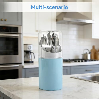 Toothbrush Organizer with Cover,4 Slots for Bathroom Toothbrush Holders,Dustproof Design,with Wall Mounted,Electric Toothbrush Holder and Toothpaste Holder,Bathroom Countertop Storage