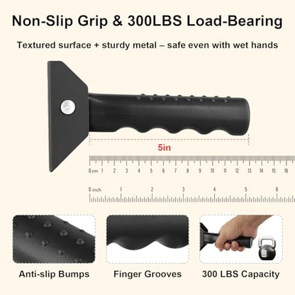 Doorway Assist Handle Flip Up Grab Bar for Seniors | Providing Support & Balance, Non-Slip 300 LBS Capacity, Small Safety Grab Handle for Mobility-Impaired Users