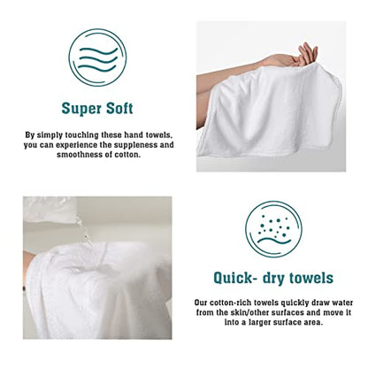 Giwawa Relax Soak Unwind Breathe Hand Hanging Towel Blue Flower Kitchen Tie Towels Set of 2 Dish Cloths Durable for Bathroom Laundry Room - color: Blue Floral