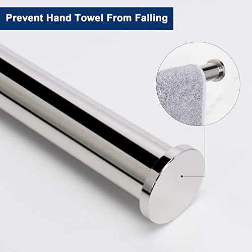 NearMoon Hand Towel Holder/Towel Ring, Thicken Stainless Steel Hand Towel Bar for Bathroom, Rustproof Wall Mounted Towel Rack, Contemporary Style Bath Accessories, 9 Inch (1 Pack, Chrome Finish) - color: Chrome Finish