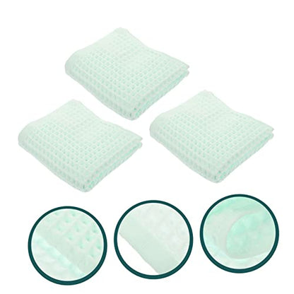MAGICLULU 3pcs Cotton Waffle Bath Towels Ultra Absorbent Quick Dry Face Washcloths Soft Comfortable Towels for Hotel Spa Gym Home Use