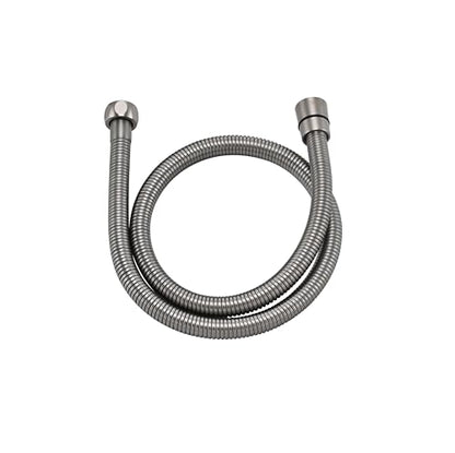 39 Inches 304 Stainless Steel Shower Hose Extra Long Brushed Nickel | High Pressure Handheld Shower Head Hose with Brass Insert and Nut,Flexible Rv Shower Hoses Replacement For Cleaning Pet 1 Pcs - color: Brushed Nickel, size: 39 Inches