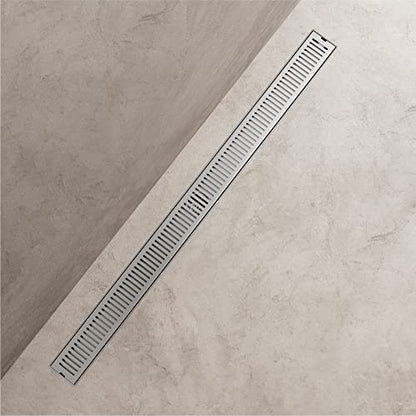 VIGO Elan 36 in. Linear Shower Drain in Brushed Nickel - VG07003BN - color: Brushed Nickel, size: 36 in.