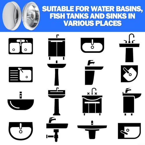 Sink Drain Stopper, Pop-Up Stopper Cap Garbage Disposal Stopper Sink Drain Stopper Replacement for Kitchen Bathroom Basins(1Pcs)
