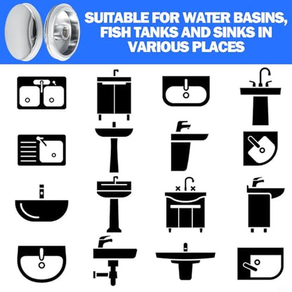 Sink Drain Stopper, Pop-Up Stopper Cap Garbage Disposal Stopper Sink Drain Stopper Replacement for Kitchen Bathroom Basins(1Pcs)