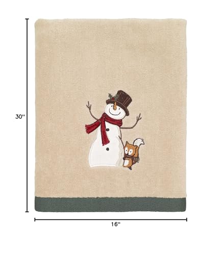 Avanti Linens - Hand Towel, 100% Cotton Velour, Holiday Decor, Set of Two (Friends Gather Collection) - size: Small