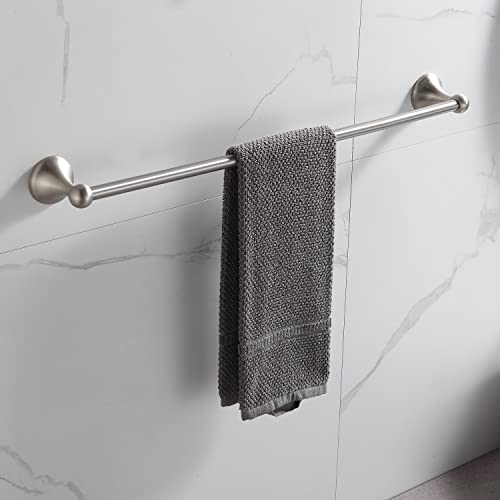 BGL Bathroom Accessory Set, Brushed Nickel Adjustable Expandable Towel Bar 4-Piece Bathroom Hardware Set Wall Mounted - color: Brushed Nickel