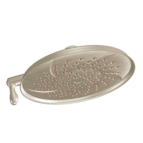 Moen Isabel Brushed Nickel 8" Eco-Performance Two-Function Showerhead with Immersion Technology, S1311EPBN - color: Brushed Nickel, style: Eco-Performance