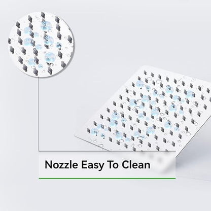 SOLVEX Rain Shower Head - High Pressure Rainfall Shower Head Made of Stainless Steel - High Flow Waterfall Bathroom Square Showerhead (10" Chrome,SP-50020) - size: 10 Inch
