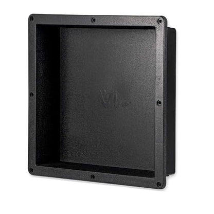 Shower Niche Insert Tile Ready, Black Recessed Bathroom Niche for Shower Wall, 15.65" L x 15.65" W x 4" D Shower Shelf for Inside Shower, Shampoo & Toiletries Storage, Easy to Installation Never Leak - size: 15.65" L x 15.65" W x 4" D