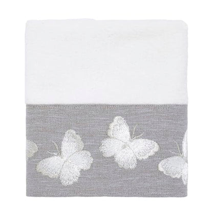 Avanti Linens - Washcloth, Soft & Absorbent Cotton Towel (Yara Collection, White) - color: Yara White, size: Washcloth