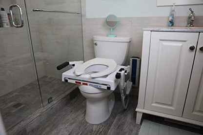 EZ-ACCESS TILT Toilet Incline Lift, Battery Powered (Battery Included), Elongated Seat - size: Battery Power, Elongated Seat