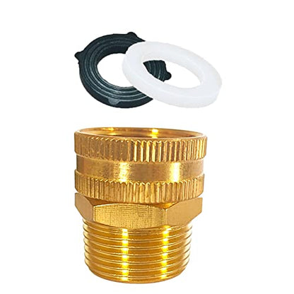 YOUHO Garden Hose Adapter 3/4 NPT Male x 3/4 GHT(F) Drip Irrigation Tubing to Faucet - Reusable Connector Fittings for Most Rain Bird, Orbit, Dig, Toro, Garden Extension Repair Fitting 1PCS - size: 3/4NPT(M) to 3/4 GHT(F)1pcs